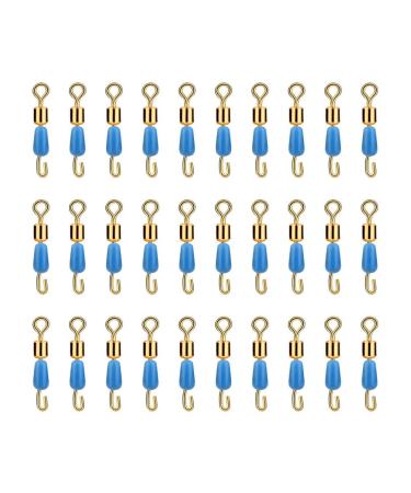BESPORTBLE 30Pcs Fishing Bobber Stoppers Float Sinker Stops Fishing Accessories for Outdoor Blue Fishing Floats
