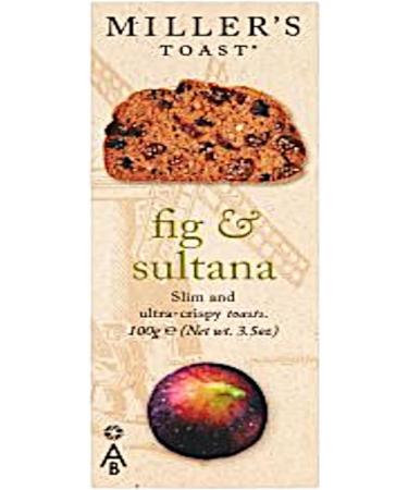 Artisan Cheese Biscuit Variety 2 Pack - Contains Millers Toast Cranberry & Raisin Fig & Sultana (2 x 100g) Thin and Crispy Fruit Toasts - Buy Online on GoSupps.com