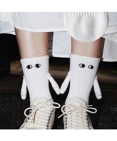 Funny 3D Doll Couple Socks - Cute Cartoon Magnetic Suction Design - Buy Online on GoSupps.com