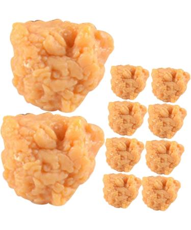 UPKOCH 40 Pcs Simulation Popcorn Chicken Simulated Food Model Realistic Chicken Nuggets Chicken Nuggets Model Faux Fried Chicken Pretend Play Kitchen Toy Toys Pvc Desktop Meat Model Child 3X2.5X2CMx4pcs 1 - Buy Online on GoSupps.com