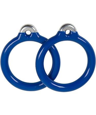 Swing Set Stuff Commercial Round Trapeze Rings with SSS Logo Sticker, Blue