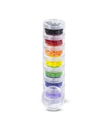 GMS 7 Day Medicine Pill Organizer - Stackable Pill Box -Fits Small Tablets Pills & Vitamin Supplements - Keep Your Daily & Weekly Medicine Organized in One Place - Small - Clear Small (Pack of 1)
