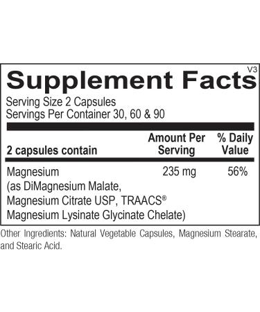 Reacted Magnesium 180ct Supplement for Better Absorption - Pack of 1 - Buy Online on GoSupps.com