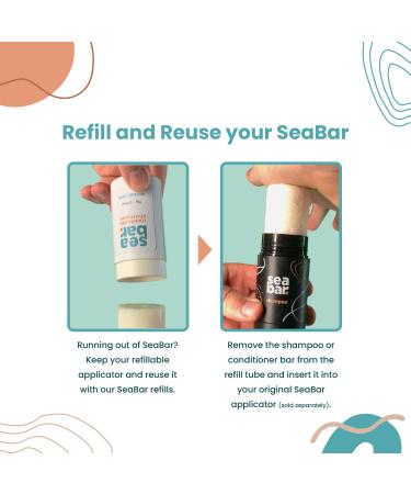 SeaBreeze Conditioner Bar Refill | All-Natural Vegan Sulfate-Free Eco-Friendly Hair Care - Buy Online on GoSupps.com