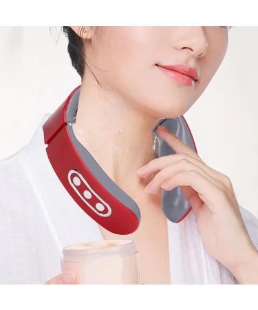 Neck Massage Device - Heated Pulse Massager for Lymphatic Drainage | Portable Relief for Men & Women - Buy Online on GoSupps.com