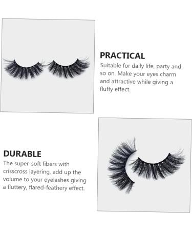 FRCOLOR 15 Pairs False Eyelashes Natural False Eyelashes Bulk Makeup Cross Natural Look Lashes Beauty Lashes Girl Cosmetics False 104X89X15CM Black - Buy Online on GoSupps.com