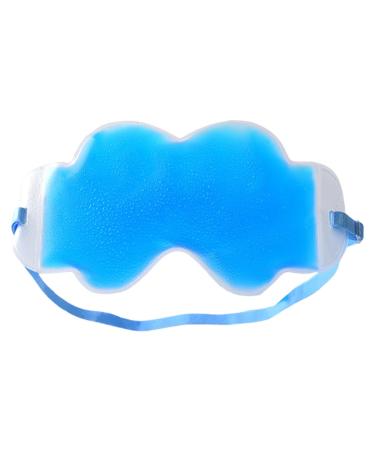 Reusable Cold Eye Masque | Reusable Gel Eye | Adjustable Elastic Sleeping Tool for Travel Home Car and Business Trip Blue