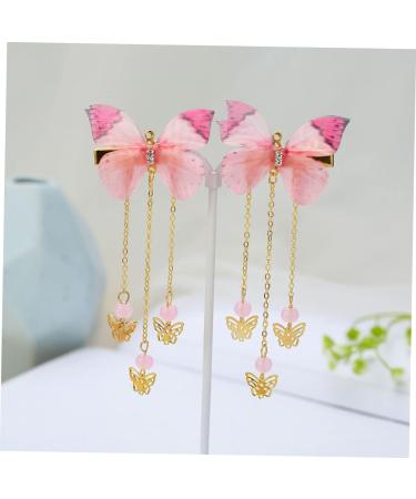 Beavorty 2 Pairs hanfu butterfly headdress kids kimono hair accessories hairpin with tassel hair barrettes tassel hair clips hanfu hair clip metallic hair clips alloy decorate girl child - Buy Online on GoSupps.com