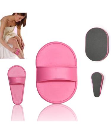 TEEROVA Portable Exfoliating Hair Removal Pads Set for Smooth Skin on Legs Arm Face Top Lip Pink - Buy Online on GoSupps.com