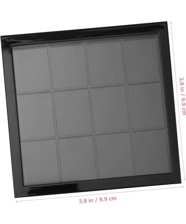 DRESSOOS 1pc 12 Empty Eyeshadow Dish Empty Eyeshadow Case Empty Pallet for Eyeshadow Travel Eyeshadow Black - Buy Online on GoSupps.com