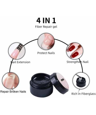 2 Pieces Nail Repair Protection Gel Instant Cracked Nail Repair Gel Broken Nail Repair Kit for Natural Nails Amazing Fixer and Hardener - Buy Online on GoSupps.com