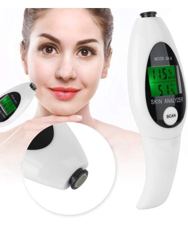Skin Moisture and Oil Tester -Eco-Friendly - LCD Display(White) - Buy Online on GoSupps.com