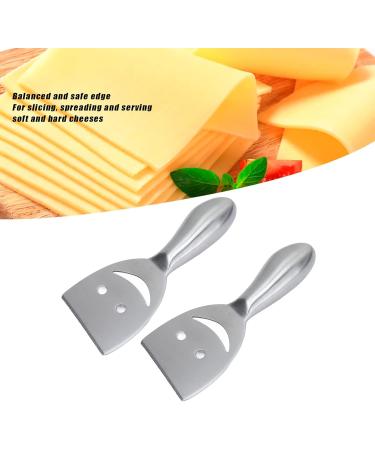 Udavivi 2 Piece Stainless Steel Cheese Slicer Set | Multifunctional Smile Style Cheese Slicer & Shaver - Ideal for Kitchen & Baking Supplies - International Shipping Available - Buy Online on GoSupps.com