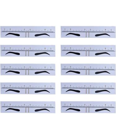Professional Eyebrow Measurement Position Ruler Guide Device Achieve Balanced Brow Makeup Measure Stencil 10 Pack Eyebrow Ruler Template Measurement Tool Beauty Salon Eyebrow Ruler Eyebrow - Buy Online on GoSupps.com