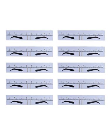 AJOIDR Convenient Accurate Eyebrow Shaping Template Balance Extension Guide Measuring Tool AchievePerfect Brow Shape Adjustable 2#