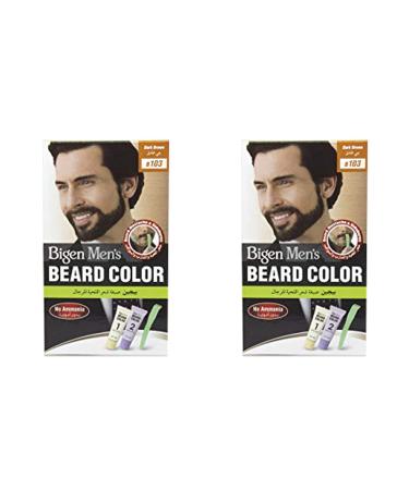 Bigen Bigen Beard Hair Dye for Men - Ammonia-Free Formula with Aloe Vera Extract and Olive Oil - Dark Brown 103