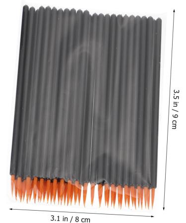 MUSISALY 100pcs Disposable Eyeliner Brush Cosmetic Eye Brush Eye Makeup Brush Makeup Eyeliner Wand Makeup Eyeliner Brush Eye Tool Brush Mini Eyeliner Brush Eyeliner Fiber Brush 9x6.5cm As Shown - Buy Online on GoSupps.com