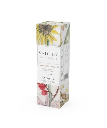 Sad-hev Ayurvedic Herbal Coconut Shower Oil - Nourishing Coconut & Castor Extract - 2.5 fl oz | International Shipping - Buy Online on GoSupps.com