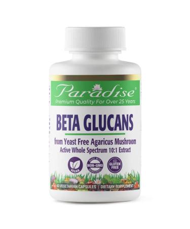 Paradise Herbs Beta Glucans 60 Vegetarian Capsules