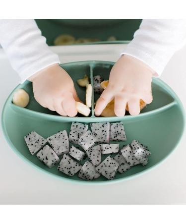 Bazzle Baby Anchor Plate | Strong Suction | BPA-Free Silicone | Divided Design | 3-36 Months | Cranberry - Buy Online on GoSupps.com