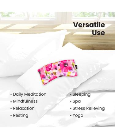 Lindo Weighted Eye Pillow for Relaxing Sleep, Spa, Stress Relief - Pink - Buy Online on GoSupps.com