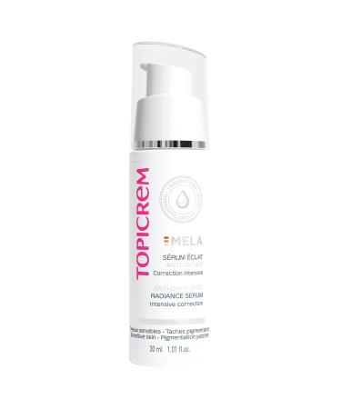 Topicrem - Mela, Anti-Dark Spot Radiance Serum - Moisturizes for 24 hours, Evens and Revives the Complexion, Corrects and Prevents the Appearance of Dark Spots - Facial Care for Sensitive Skin - 30 ml