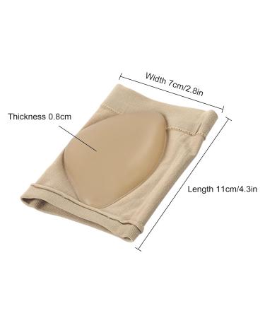 Arch Support Sleeve & Brace for Plantar Fasciitis Relief | Compression Socks with Gel Pads - Pain Relief for Long Hours - Beige - Buy Online on GoSupps.com
