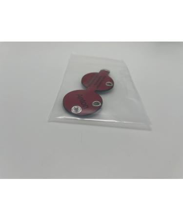 Copter Farm Dog Brand Bag | Engraved Leather Dog Collar | Customizable Red Round Design | Art & Real Leather - Buy Online on GoSupps.com