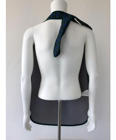 PFLEGE POINT Waterproof Dining Apron for Adults - Green-Blue Clothing Protector with Snap Fastener | International Shipping Available - Buy Online on GoSupps.com