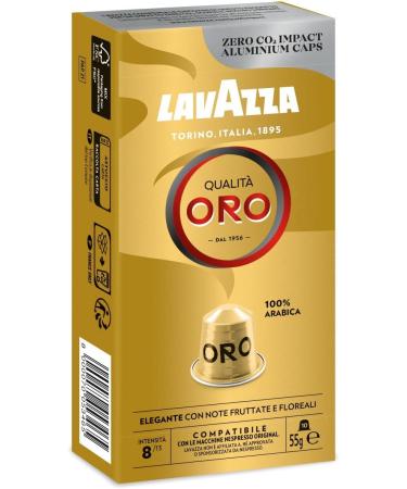 Nespresso Compatible Lavazza Qualita Oro 10 Coffee Capsules 10 Count (Pack of 1) - Buy Online on GoSupps.com
