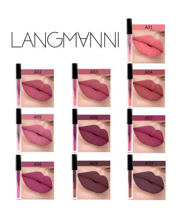 10 Parts Set Matte & Waterproof Lip Gloss | Ultra Moisture Cream & Nude Liquid Lipstick | Sexy Makeup for Beautiful Lips - International Shipping - Buy Online on GoSupps.com