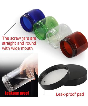 Shop Tianzd 6 pcs 80ml Transparent Plastic Cream Cans with Black Lid - Perfect Cosmetic Container Set with Spatulas for International Shipping - Buy Online on GoSupps.com