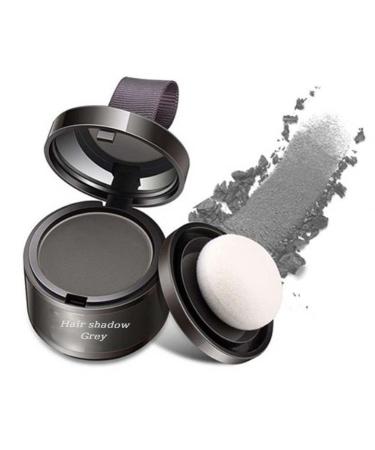 Hairline Powder Instantly Hairline Shadow Powder Quick Cover Grey Hair Root Concealer Eyebrows & Beard Line Thin Hair Root Dye Touch Up Windproof&Sweatproof Hairline Powder for Women and Men(Grey)