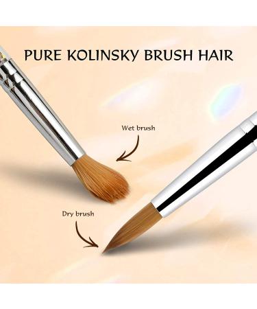 Buy #18 Sable Kolinsky Acrylic Nail Brush - Zobelhaar Nail Art Tool for Gel & Acrylic Nails - Best Manicure Brushes for Professional Use - Buy Online on GoSupps.com
