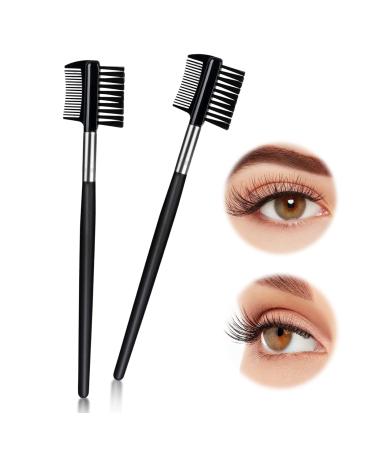 2 pieces of eyebrow brush 2-in-1 eye brew brush double-sided comb eyebrows brush eyebrow brush with comb eyebrows brush eyelash separator for women cosmetics tools