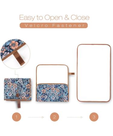 Lekebaby Foldable Travel Changing Mat - Flower Cartoon Design | Portable Nappy Changing Mat - Buy Online on GoSupps.com