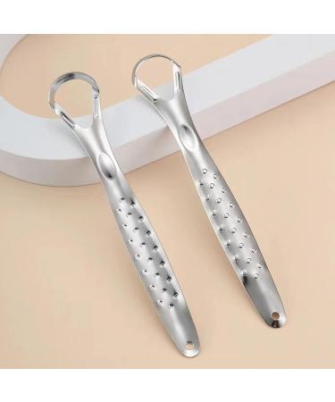 Kazuko Stainless Steel Tongue Cleaner | Effective Tongue Scraper for Bad Breath & Oral Hygiene - Buy Online on GoSupps.com