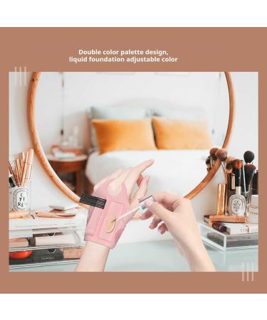  Allayu Makeup brush holder with textured cleaning palette for easy maintenance. Textured cleaning makeup palette. Silica gel blue. - Buy Online on GoSupps.com