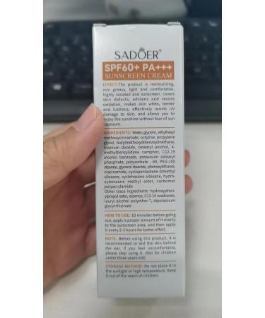 SPF 60 Clear Sunblock - No White Residue Non-Sunscreen Lotion for Face | Broad Spectrum UVA/UVB Protection for Outdoor Swimming & Daily Use - Buy Online on GoSupps.com