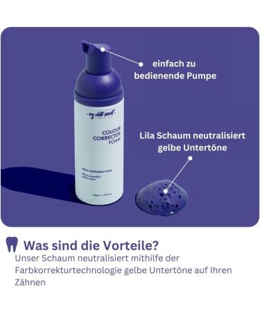 My White Secret V34 Colour Correction Foam for Teeth Whitening - 50ml | International Shipping Available - Buy Online on GoSupps.com