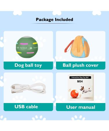 BARHOMO Dog Balls The 3rd Generation Interactive Toys for Puppy/Small/Medium/Large Dogs Improved Dog Rolling Effect Tennis Ball with Strap Tough Motion Activated Automatic Moving Dog Ball Toys Interactive Dog Ball Toy(Green) - Buy Online on GoSupps.com