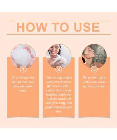 VKaoess Papaya Exfoliating Shower Gel with Vitamin E Brightening Body Wash for Smooth Soft Skin Moisturizing & Nourishing Bath Cream Soft Refreshing Fruity Fragrance for All Skin Types 5 Bottles - Buy Online on GoSupps.com