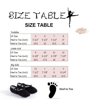 VICVIK Leather Ballet Shoes for Girls - Black, Full Sole Dance Shoes for Toddler/Kids - Buy Online on GoSupps.com