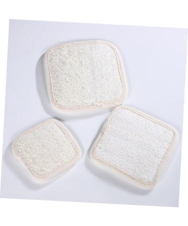 5pcs Loofah Shower Rub & Exfoliator Pads - Makeup Remover Bath Scrubber & Facial Scrubber for Ultimate Skin Care - Square Loofa Sponge Pack - Buy Online on GoSupps.com