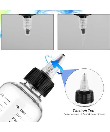 WLLHYF 2 Pack Applicator Bottle for Hair 8.5 Ounce Plastic Hair Oil Applicator Hair Color Squeeze Bottle Hair Root Dye Bottle with Ratio Graduated Scale Twist-On Top Tip Cap - Buy Online on GoSupps.com