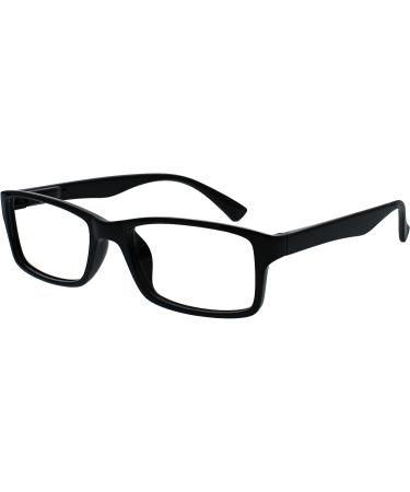 Black Designer Reading Glasses +3.00 Magnification - Unisex Stylish Frames | UVR092BK (Pack of 1) - Buy Online on GoSupps.com