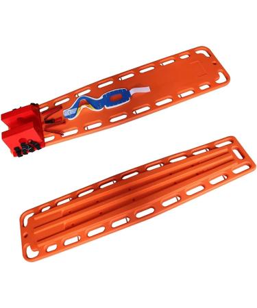 Rescue strap made of plastic swimming pool rescue carrier with a headboard and neck support spine stabilization belt system of the water rescue stretcher