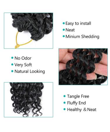 Passion Twist Hair 7 Packs/Lot 24 Inch | Bohemian Water Wave Crochet Braids for Black Women | 18 Strands/85G/Pack | 24 Inch Passion Twist (7 Packs) #1B - Buy Online on GoSupps.com