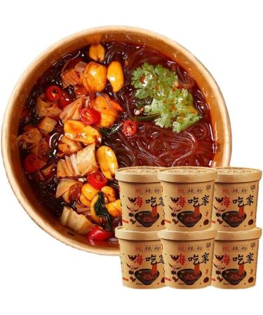 Hot and Sour Noodles Spicy and Sour Powder in Barrel 120g Instant Noodles Authentic Chongqing Specialty Snacks Sweet Potato Noodles Spicy Snacks Food Substitute (3 Barrel) - Buy Online on GoSupps.com