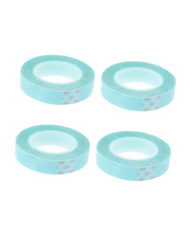 Angoily 4 Rolls Wig Double Sided Tape Waterproof Tape Lace Front Hair System Tape Hair Extension Adhesive Strips Water Proof Tape Adhesive Double Sided Tape Blue Stickers Pu Paper Wig Glue